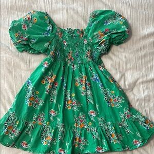 Cat & Jack Green Smocked Tiered Sundress